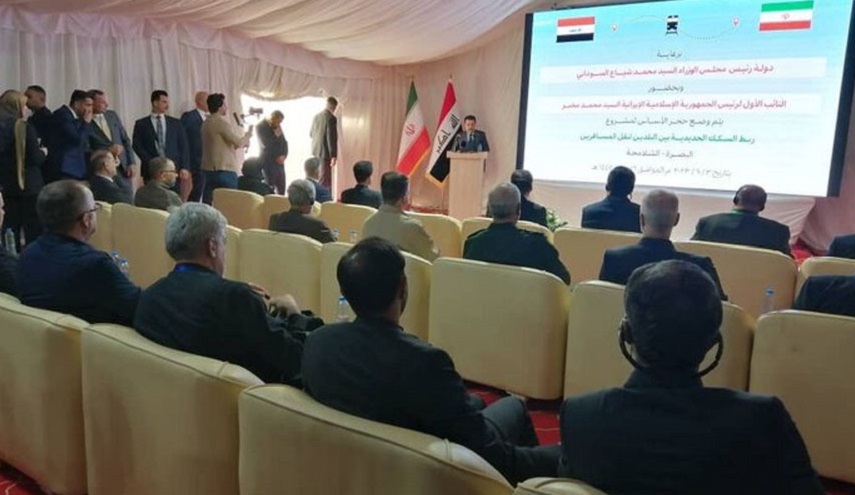 آغاز عملیات اجرایی پروژه راه آهن بصره - شلمچه 