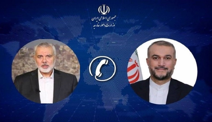  مباحثات هاتفية بين أمير عبداللهيان واسماعيل هنية 