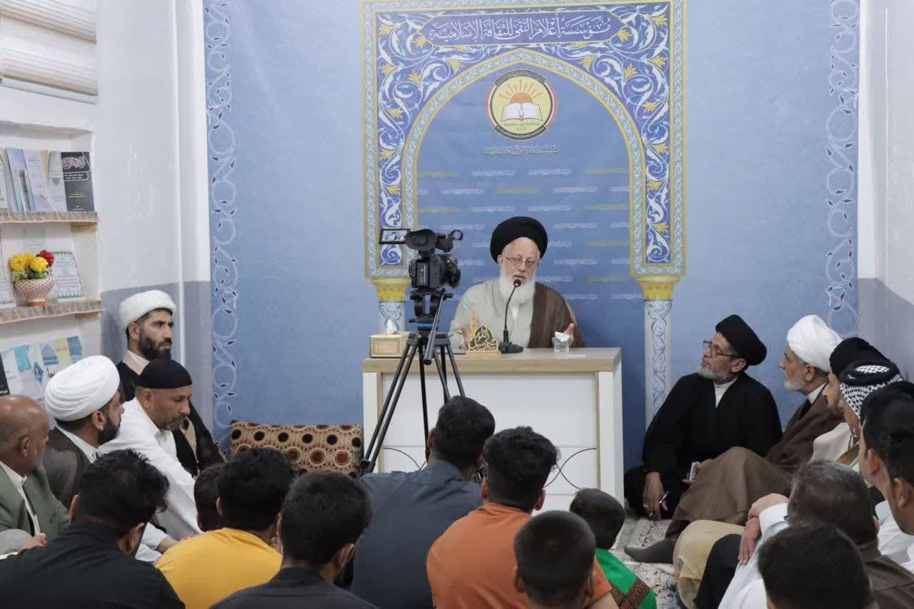 ممثل قائد الثورة في العراق يزور مؤسسة اعلام التقى الثقافية 