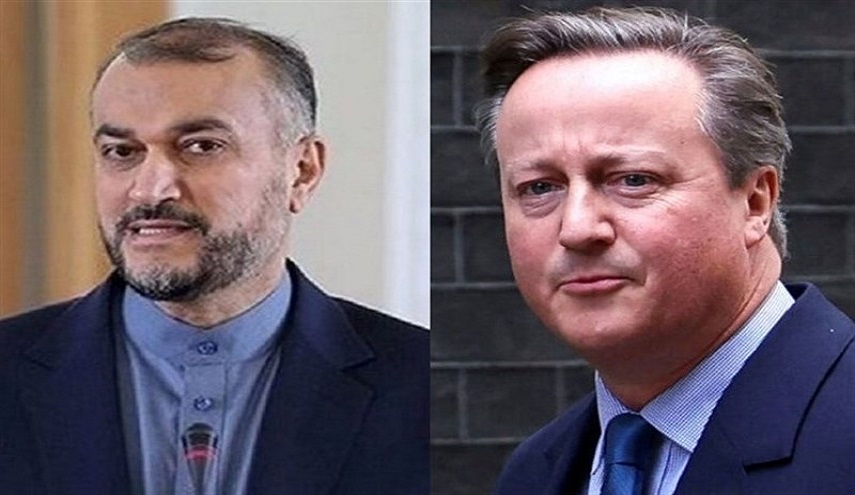  وزير الخارجية الايراني محذرا كاميرون: لا يحق لامريكا وبريطانيا، ارتهان امن المنطقة لحساب نتنياهو 