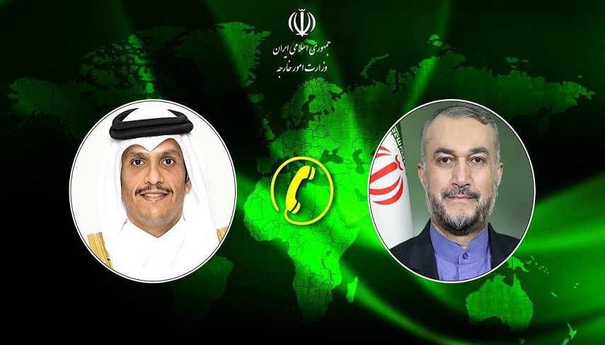 رايزني وزراي خارجه ايران و قطر در تماس تلفني