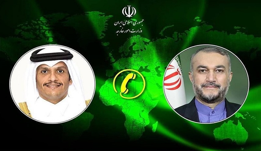  مباحثات ايرانية - قطرية تتناول مبادرات وقف اطلاق النار في غزة 