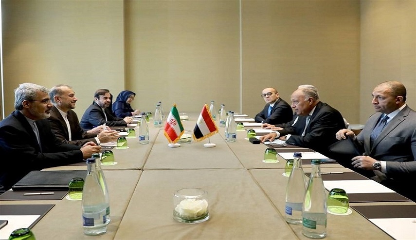  أميرعبد اللهيان: أجريت محادثات مهمة مع وزير خارجية مصر بشأن غزة 