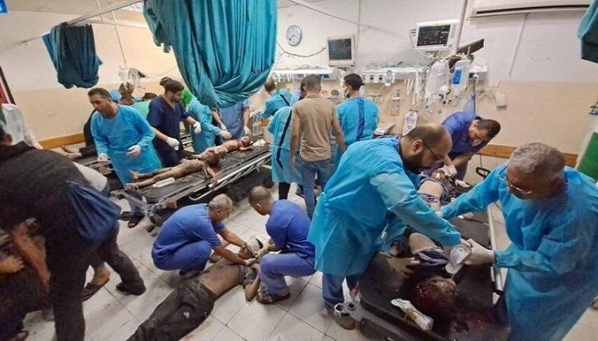   فعالیت کادر درمان در غزه بدون افطاری و سحری