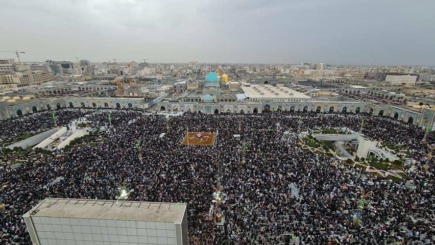 برگزاری آئین تحویل سال نو در حرم مطهر امام رضا (ع) 