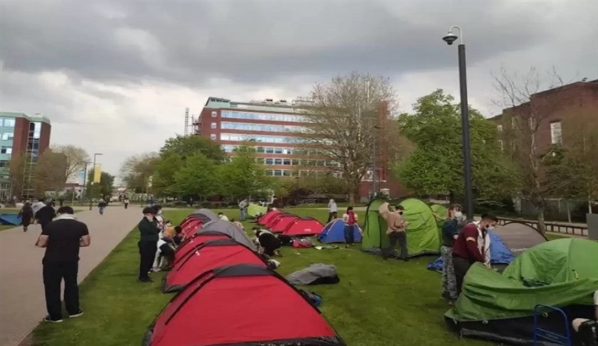  الاحتجاجات في الجامعات الأمريكية تنتقل إلى الجامعات البريطانية 