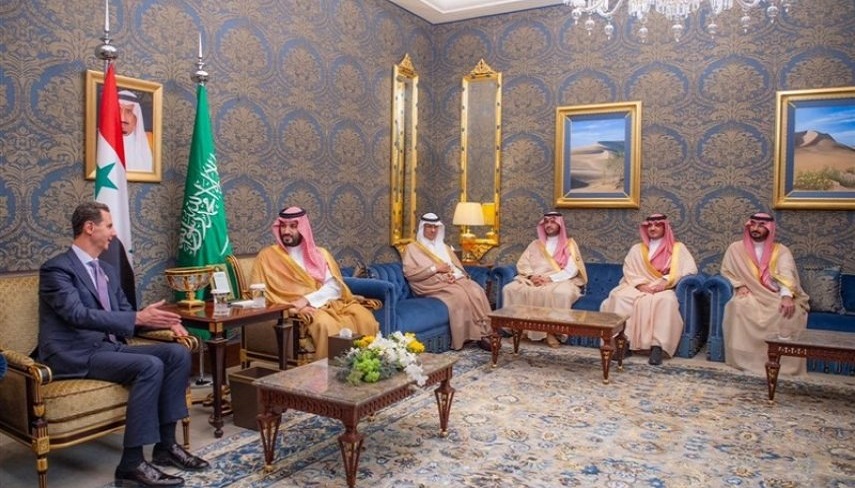 ديدار و گفتگوي بشار اسد و بن‌سلمان در بحرين