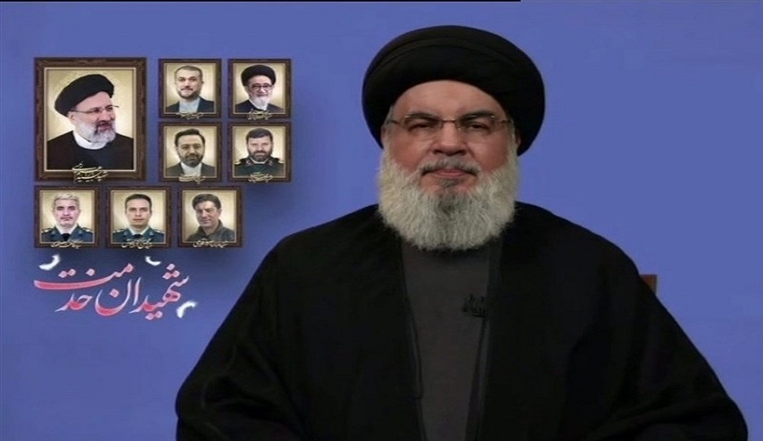  السيد نصر الله في أربعينية الشهيد السيد رئيسي : الجمهورية الإسلامية هي السد المنيع أمام كل المستعمرين 