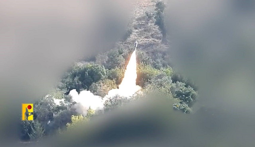 حزب الله يستهدف مقر قيادة الفرقة 91 في ثكنة ‏برانيت بصاروخ بركان