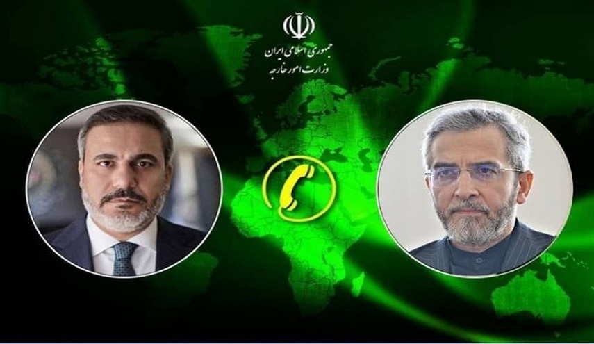  مباحثات هاتفية بين علي باقري ووزير الخارجية التركي 