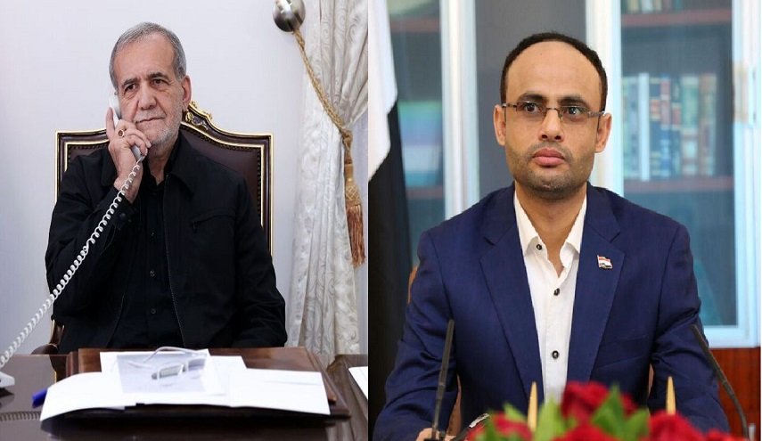  المشاط يجري اتصالاً هاتفياً مع الرئيس الإيراني المنتخب 