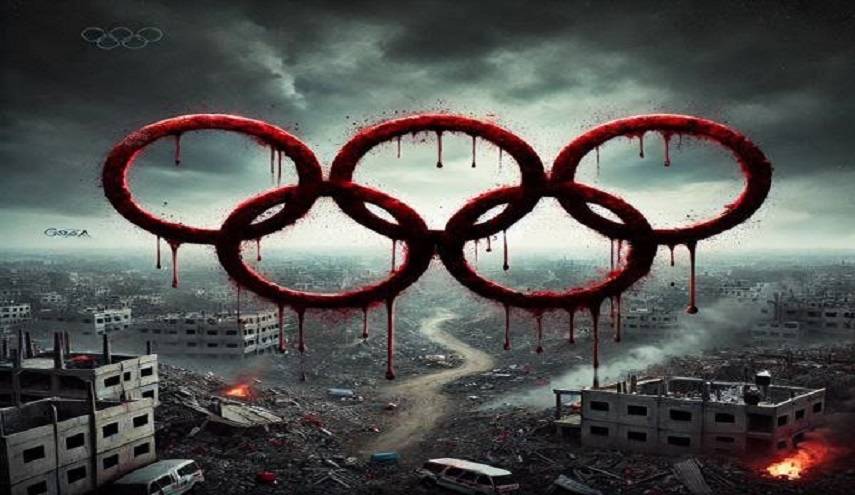 الحلقات الأولمبية ملطخة بدماء المظلومين