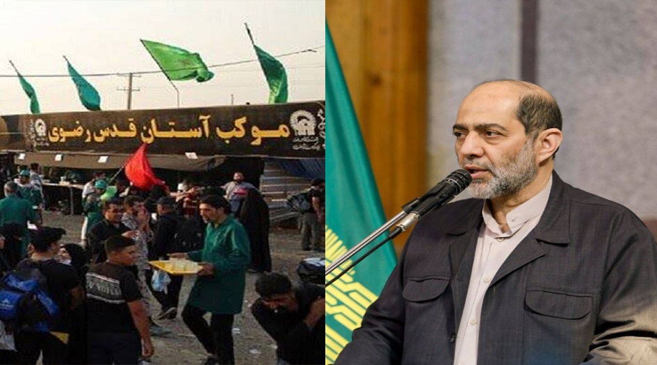 العتبة الرضوية تقدم الخدمات لزوار الاربعين