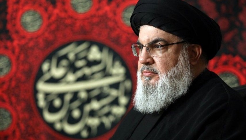 دبیر کل حزب الله لبنان درباره  عملیات انتقام ترور فواد شکر سخنرانی می کند
