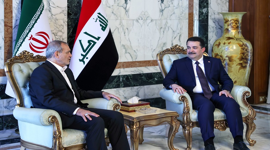 الرئيس الايراني يقدم لوحة لرئيس الوزراء العراقي هذا مضمونها