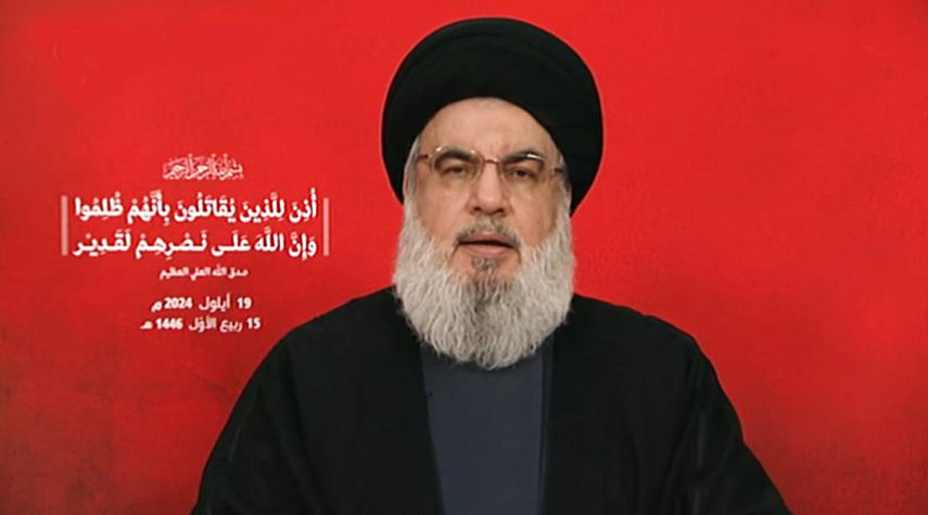  السيد نصر الله للصهاينة: الرد هو ما سترون وليس ما تسمعون 