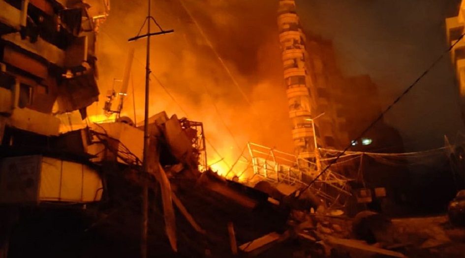 الاحتلال يجدد عدوانه على ضاحية بيروت الجنوبية 