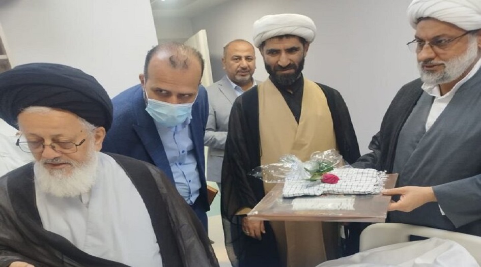 ممثل الامام الخامنئي في العراق يزور الجرحى اللبنانيين في مستشفايت كربلاء المقدسة