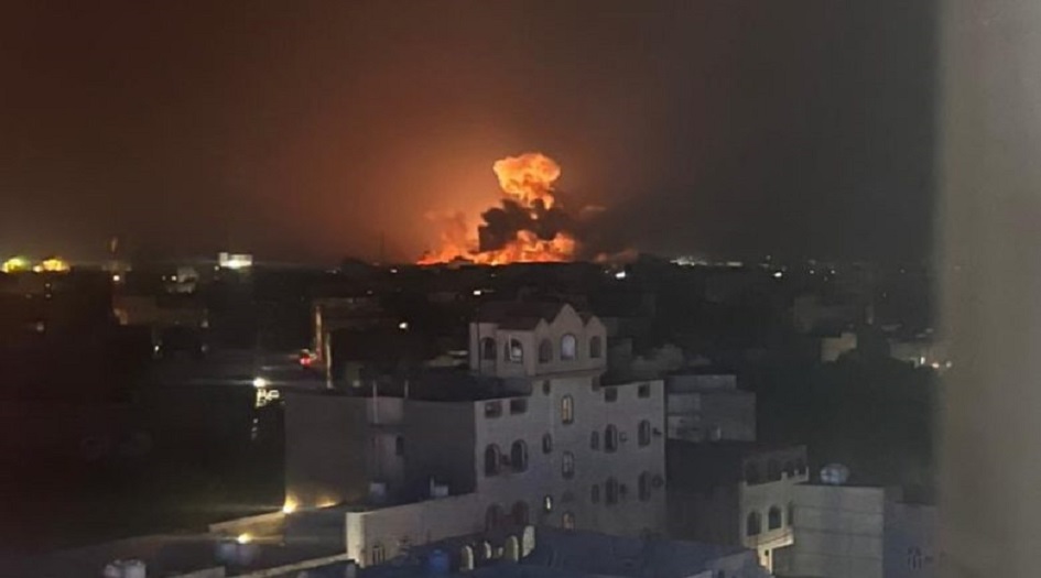 تجدد العدوان الأمريكي البريطاني على اليمن   