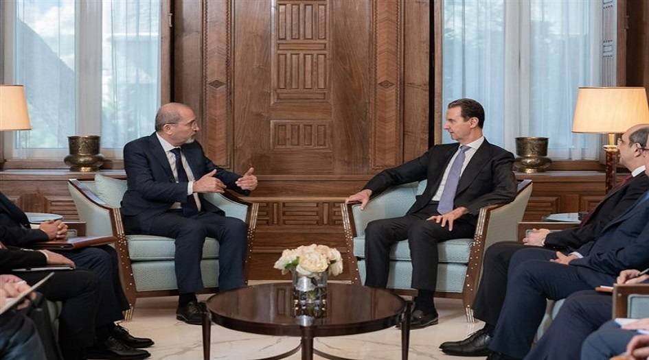 الصفدي ينقل للرئيس السوري رسالة شفوية من الملك الأردني