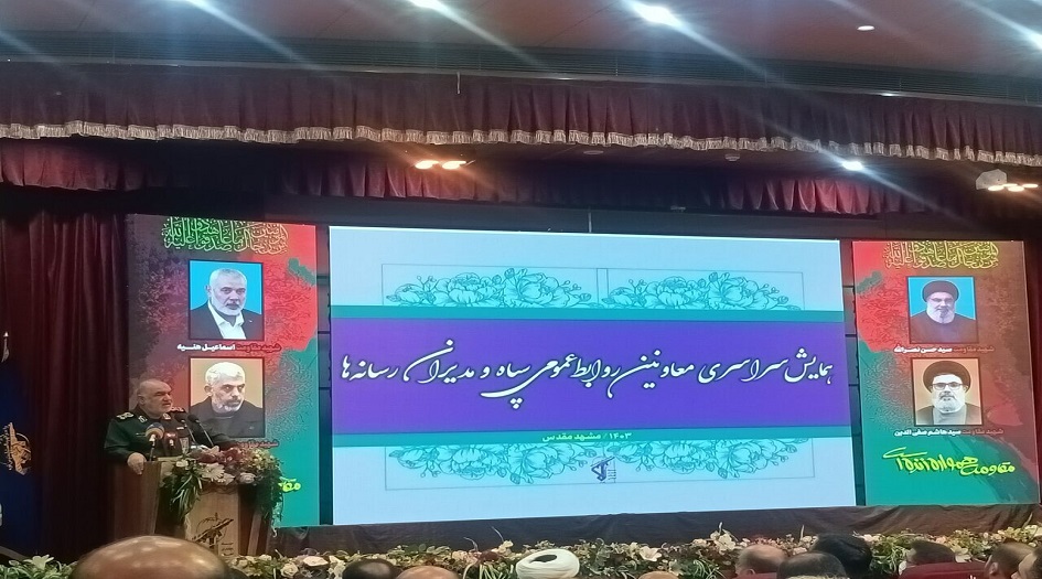  اللواء سلامي: نخوض مواجهة مع العدو بجزء من قدراتنا 