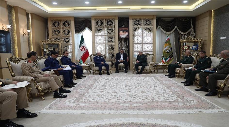 اللواء باقري يستقبل نظيره السعودي الفريق الأول فياض بن حامد الرويلي