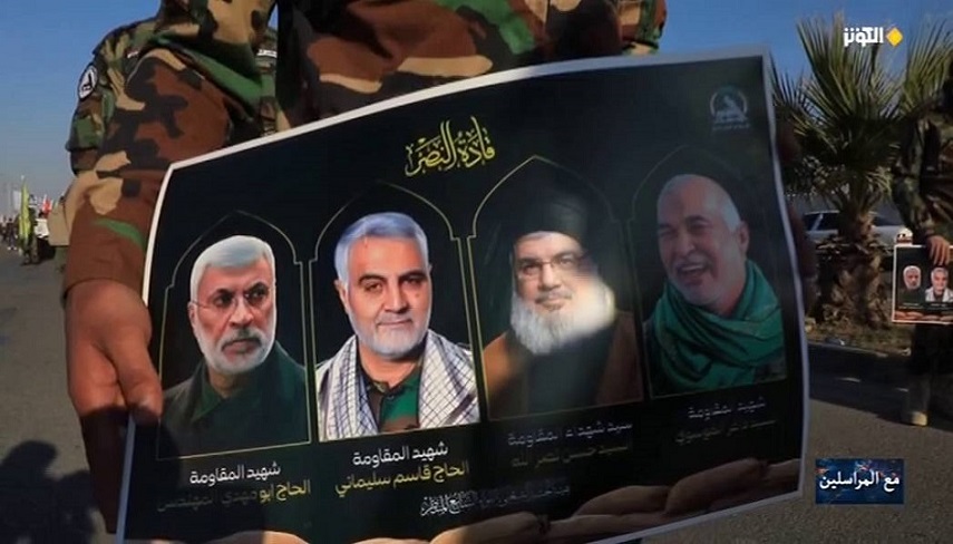 مراسم تشييع نمادين فرماندهان پيروزي در پنجمين سالگرد شهادت ايشان