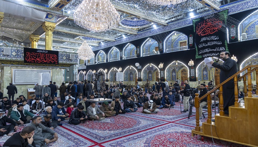 برگزاری مجلس عزاداری شهادت حضرت امام موسی الکاظم علیه السلام در صحن مطهر عباسی