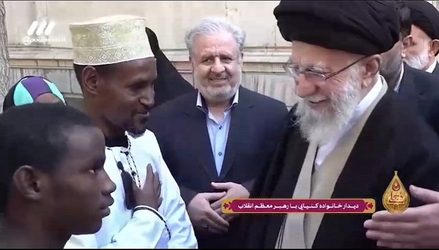 دیدار رهبر انقلاب اسلامی با ابوخمینی از کنیا 