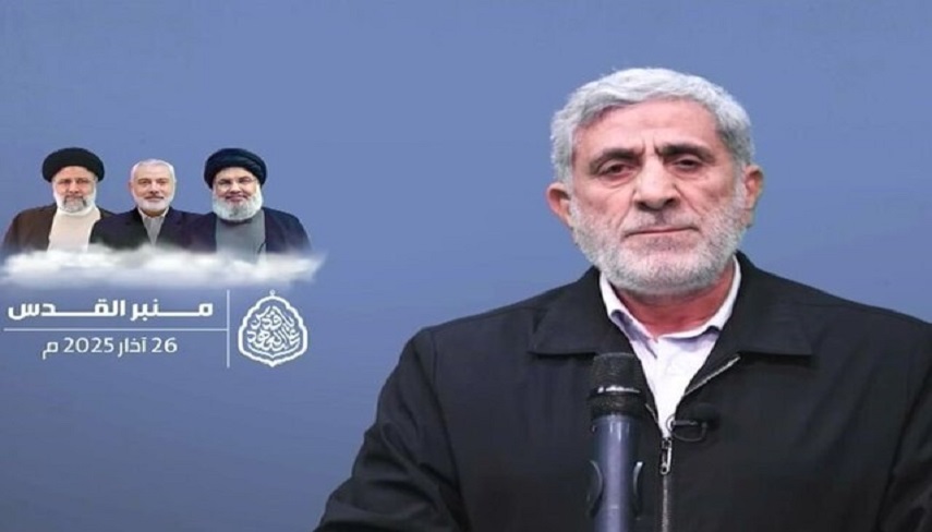 سردار قاآني: ايران كما في السابق در كنار فلسطين مي‌ايستد