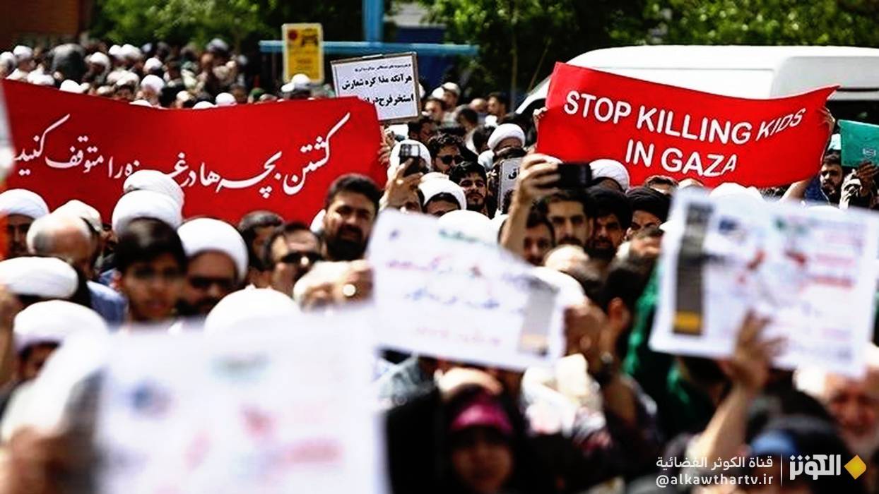 مسيرات جماهيرية غاضبة في ايران دعماً لغزة وتنديداً بجرائم الكيان الصهيوني في القطاع