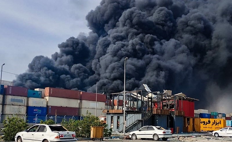 انفجار في بندر عباس جنوب إيران