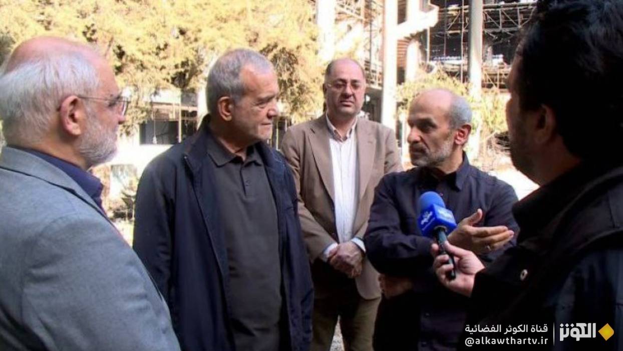 خلال زيارته مبنى الاذاعة والتلفزيون الايراني... الرئيس الايراني: صوت الحقيقة لن يصمت 