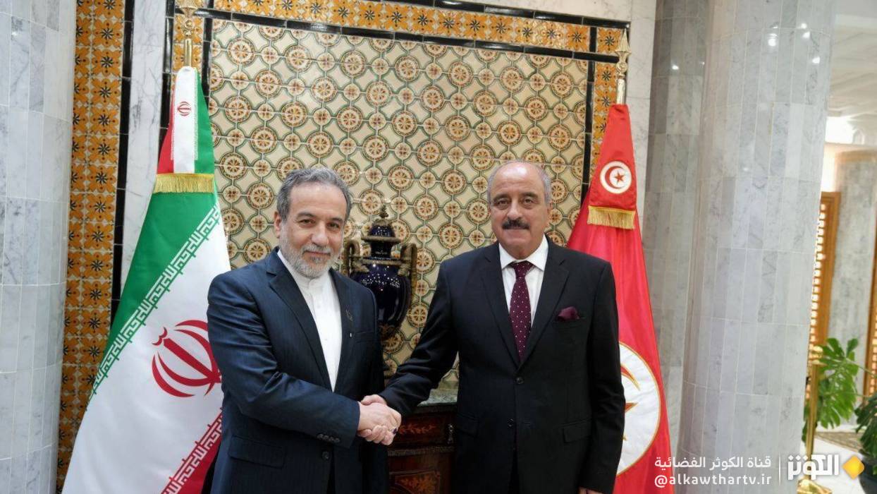 وزيرا خارجية ايران وتونس يعربان عن القلق من توسع نطاق النزعة الحربية للكيان الصهيوني