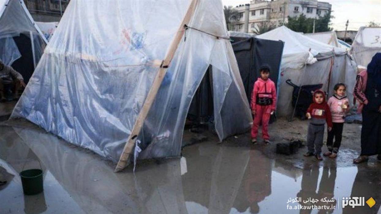 کابوس جدید در سایه محاصره؛ چادرهای فرسوده غزه تاب تحمل سیل و سرما را ندارند